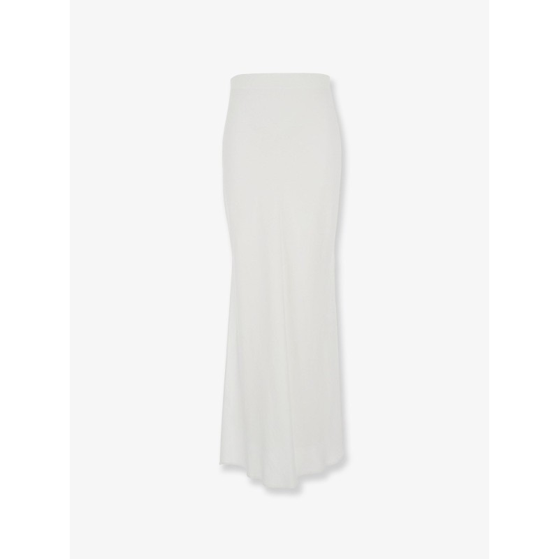 Satin long skirt
