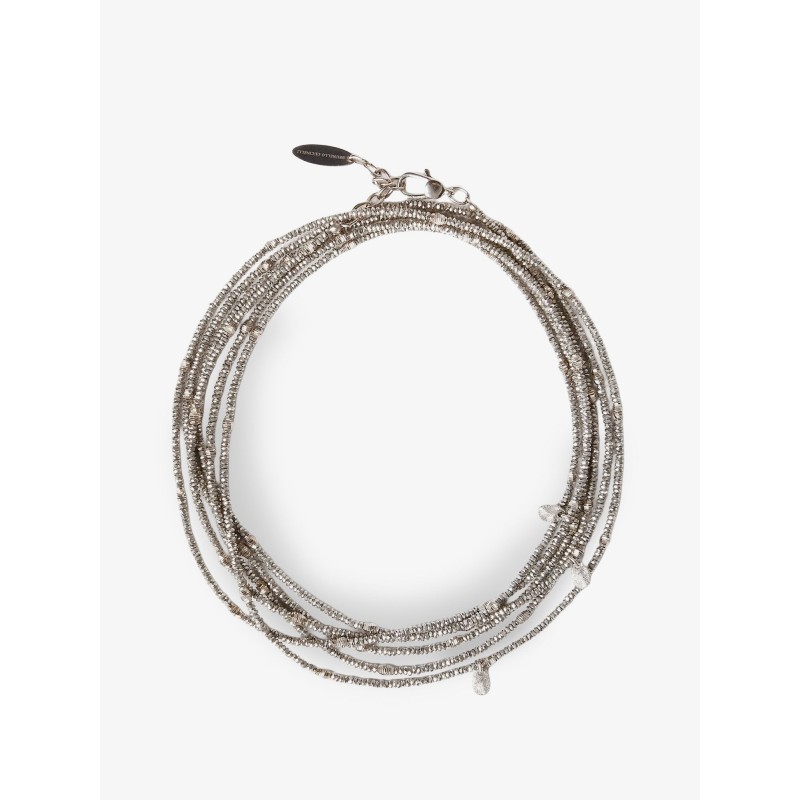Wrap hematite and 925 Sterling silver bracelet