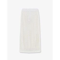 Mxpgeode perforated cotton skirt