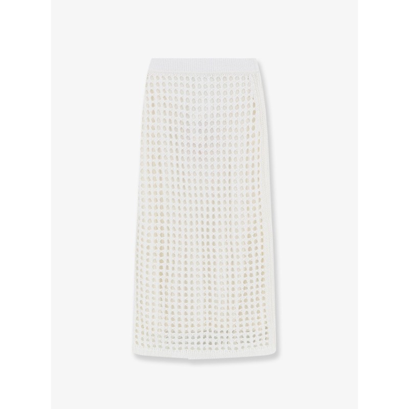 Mxpgeode perforated cotton skirt