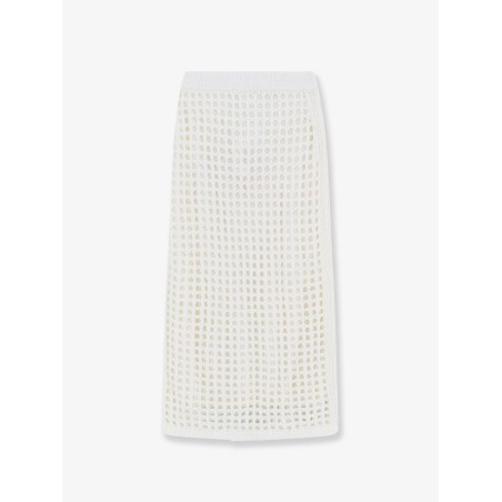 Mxpgeode perforated cotton skirt