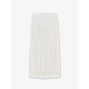 Mxpgeode perforated cotton skirt