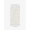 Mxpgeode perforated cotton skirt