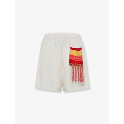 Viscose and linen blend Cancun bermuda shorts
