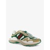 Suede sneakers with side Web detail