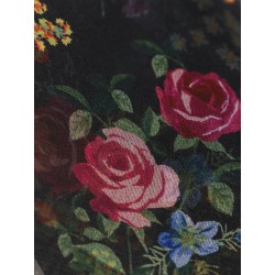 Silk blazer with floral print