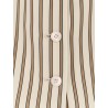 Mxmfauno striped cotton and silk vest
