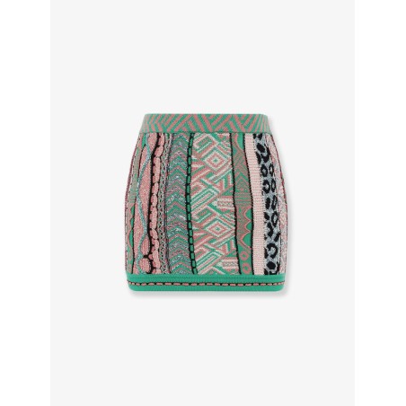 Multicolored cotton skirt