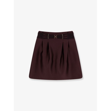 Satin mini skirt