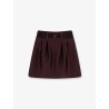 Satin mini skirt