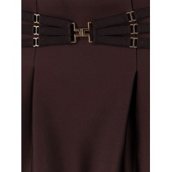 Satin mini skirt