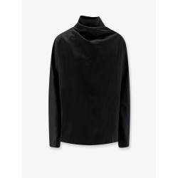 Cowl Neck viscose and linen shirt