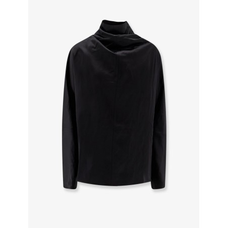 Cowl Neck viscose and linen shirt
