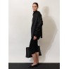 Cowl Neck viscose and linen shirt