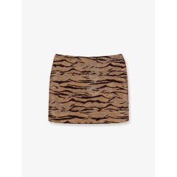 Embroidered mini skirt