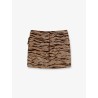 Embroidered mini skirt