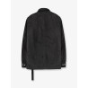 Waxed black denim jacket