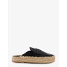 Belinda leather and raffia sandals