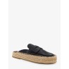 Belinda leather and raffia sandals