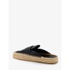 Belinda leather and raffia sandals