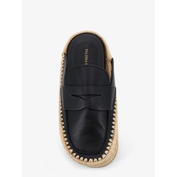 Belinda leather and raffia sandals