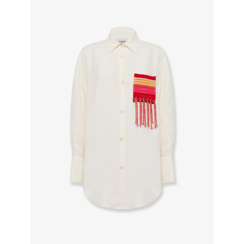 Over viscose and linen shirt