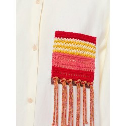Over viscose and linen shirt