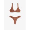 Nylon bikini with all-over rhinestones
