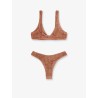 Nylon bikini with all-over rhinestones