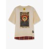 Cotton T-shirt with front print