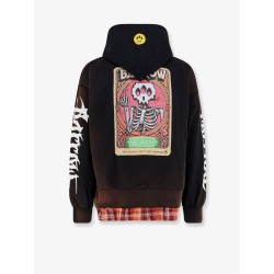 Cotton sweatshirt with logo on the front