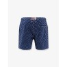 Nylon swim shorts with all-over micro pattern