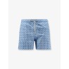 Nylon swim shorts with all-over micro-pattern