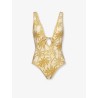 One-piece swimsuit with all-over print