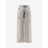 Cotton jeans with all-over print