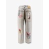 Cotton jeans with all-over print