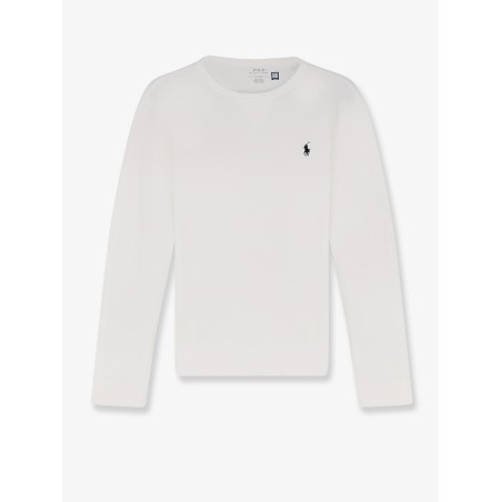 Cotton blend sweatshirt with iconic embroidery