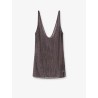 Crystal short dress with all-over rhinestone detail