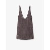 Crystal short dress with all-over rhinestone detail