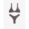 Nylon bikini with all-over rhinestones