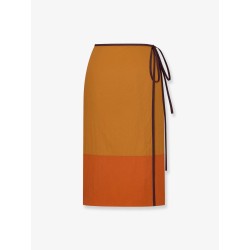 Nylon pencil skirt