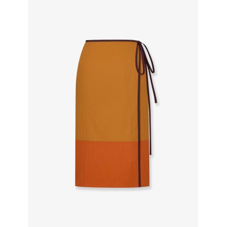 Nylon pencil skirt