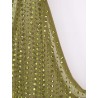 Crystal short dress with all-over rhinestones