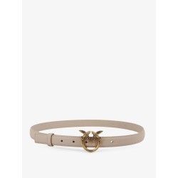 Berry leather belt