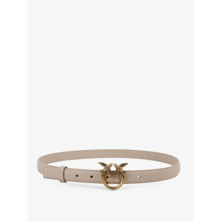 Berry leather belt