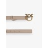 Berry leather belt