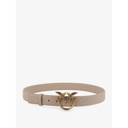 Berry leather belt