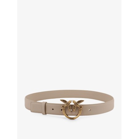 Berry leather belt