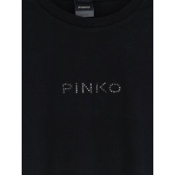 Cotton T-shirt with front lettering logo