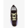 Leather and suede sneakers
